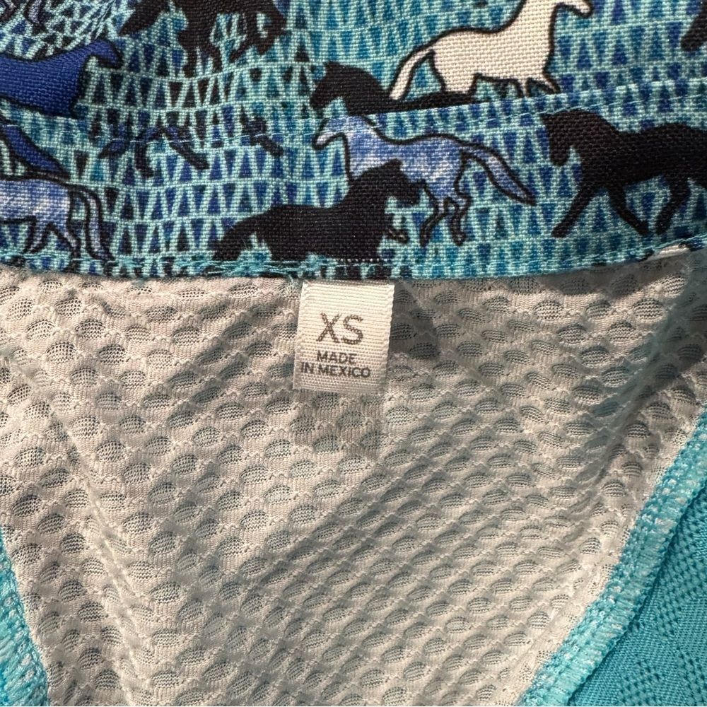 Kerrits Always Cool Ice Fil Long Sleeve Shirt Blue Women’s XS Equestrian - Picture 2 of 4